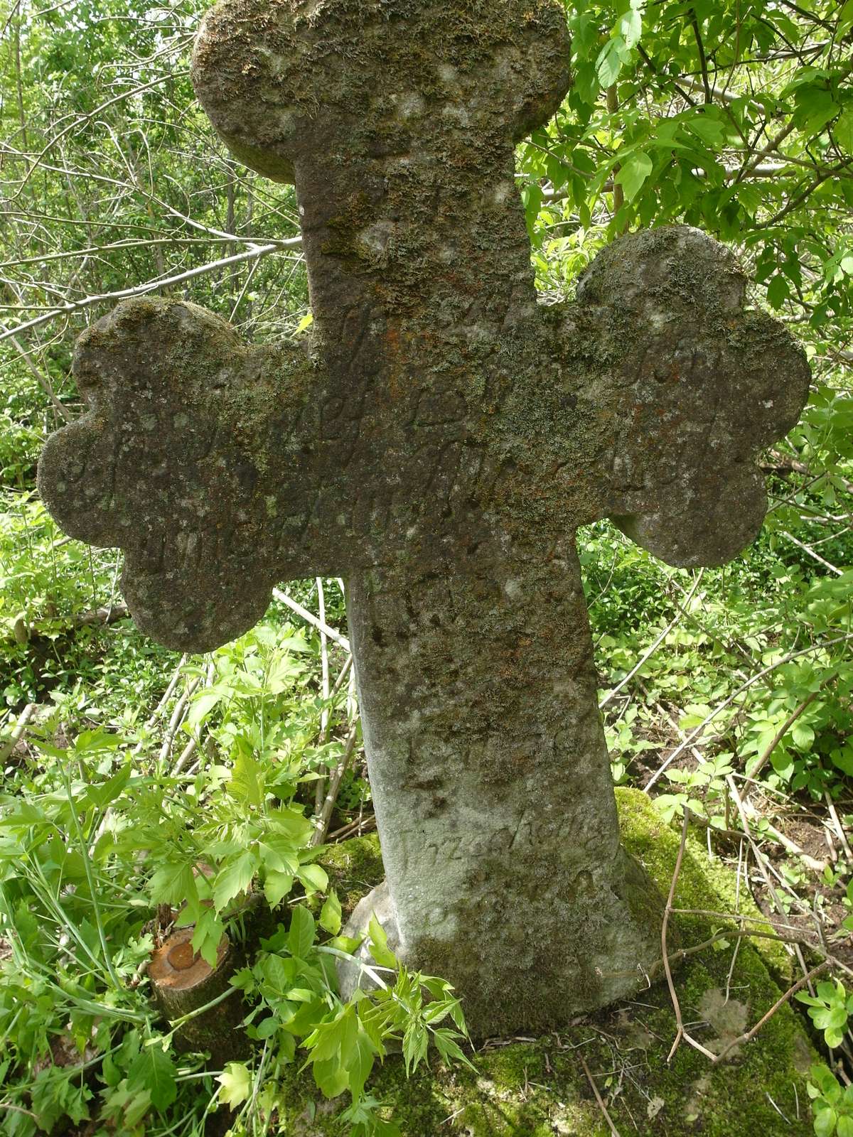 Inscription from the gravestone of Jozef Borowski, Toki cemetery, 2019