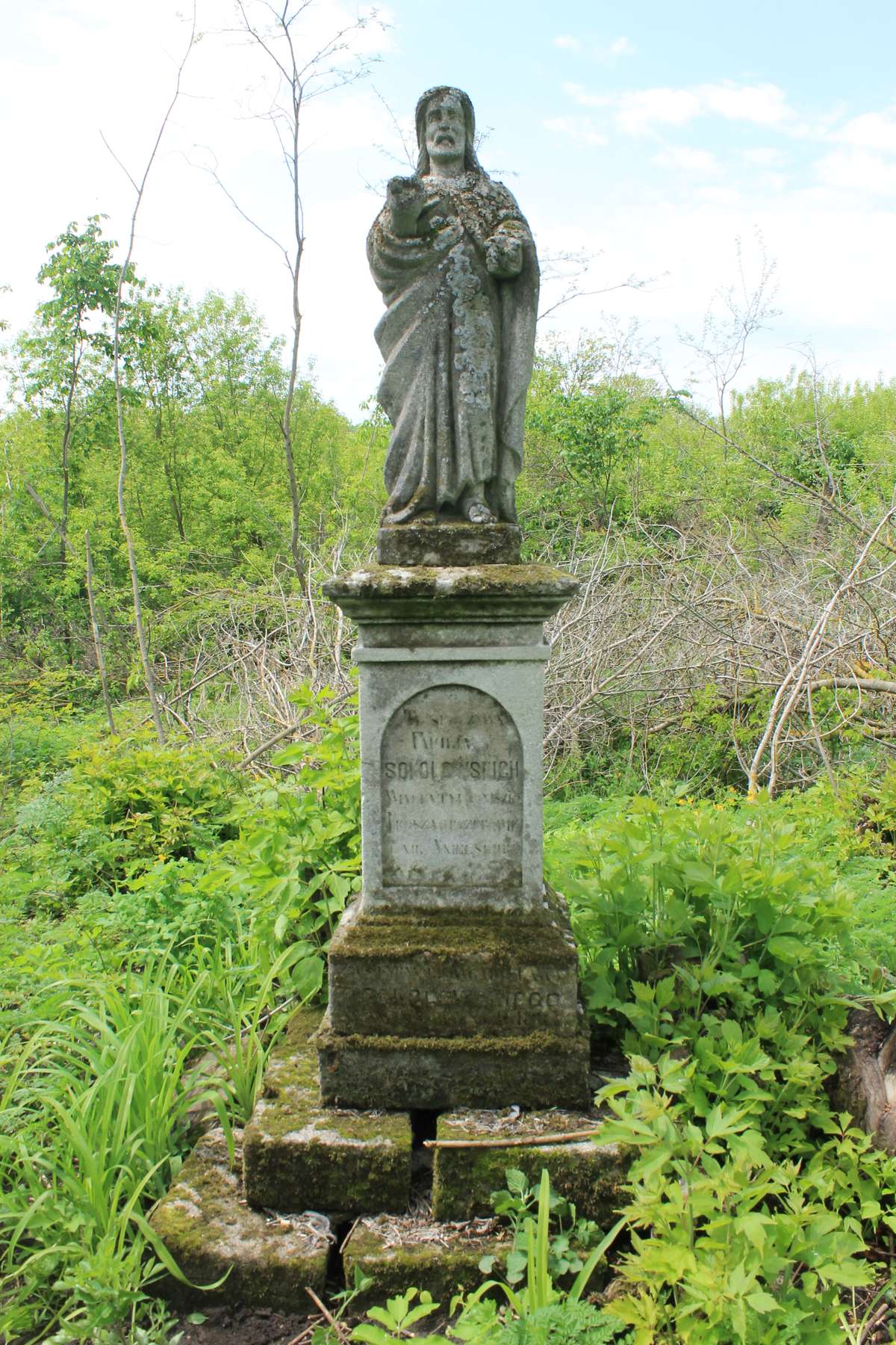 Tombstone of Władysław and Wincenty Sokolewski, Toki cemetery, 2019