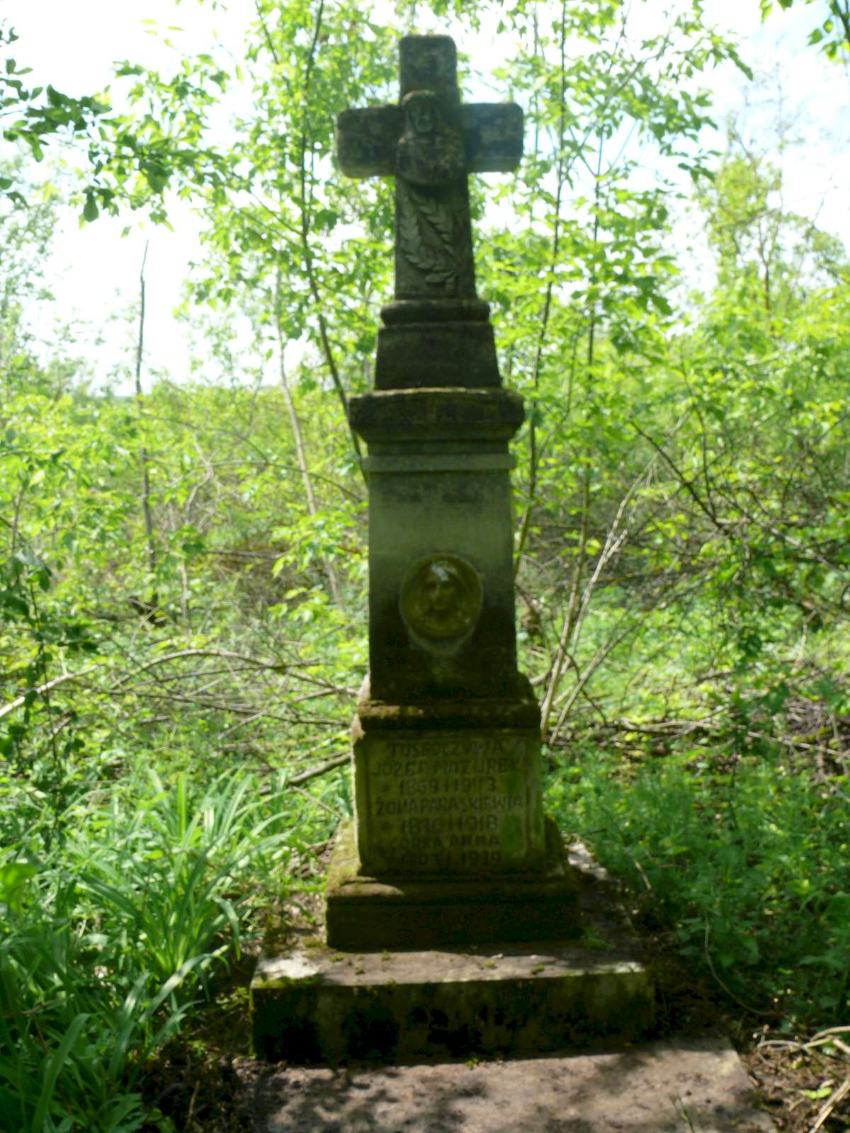 Tombstone of Józef Mazurek and Anna N.N., Toki cemetery, 2019