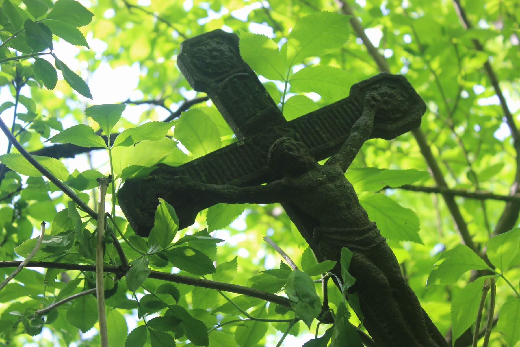 Cross from the gravestone of Piotr Kormanski, Toki cemetery, 2019