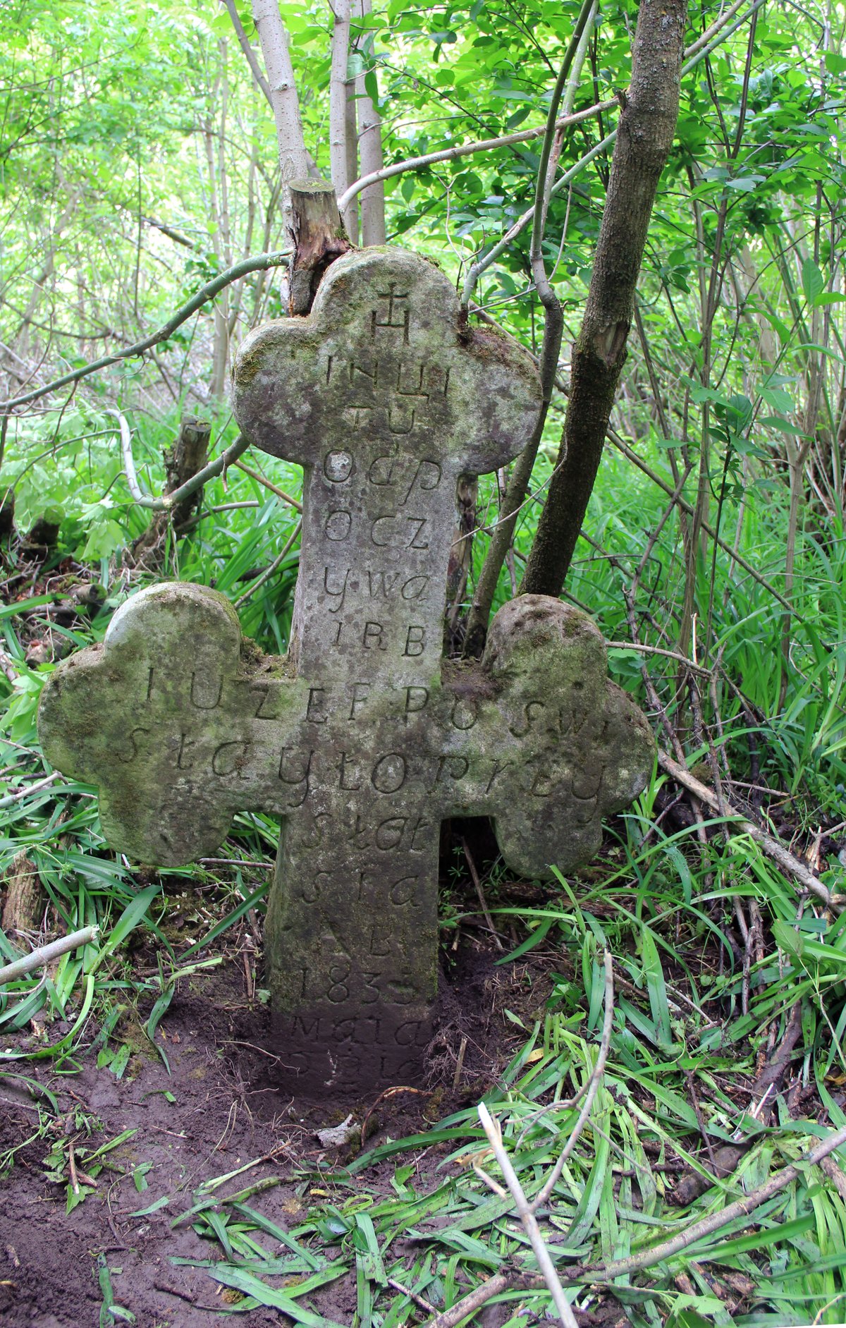 Tombstone of Joseph N.N, Toki cemetery, 2019