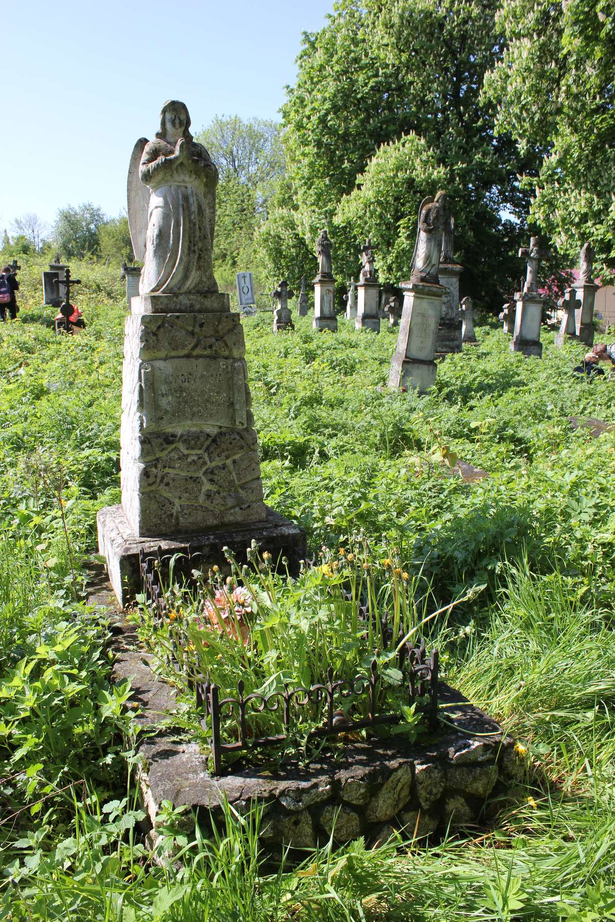 Tombstone of Waleria Jagiełło, cemetery in Opryłowce