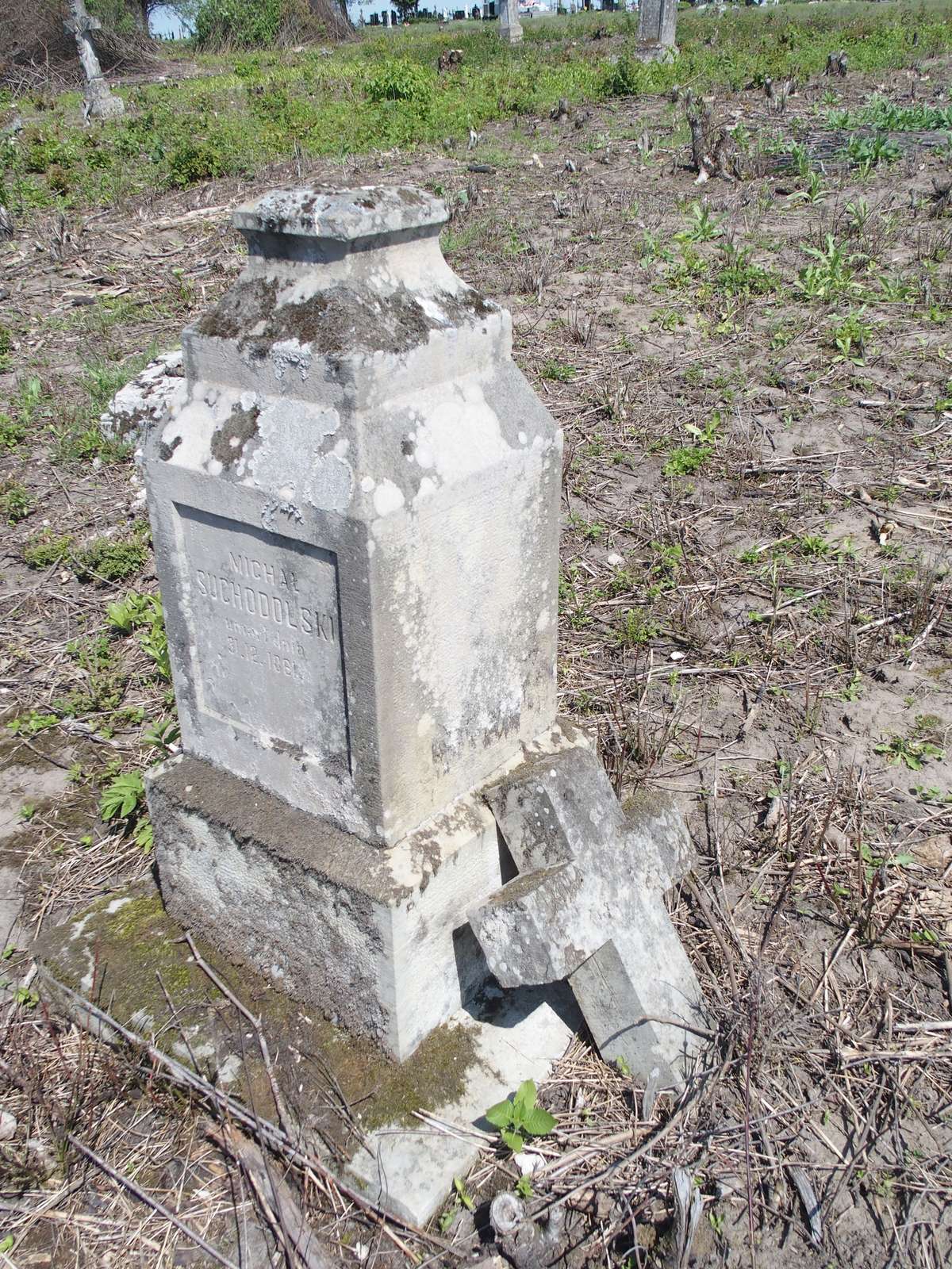 Tombstone of Michał Suchodolski, Czernielow Mazowiecki cemetery, cemetery 1