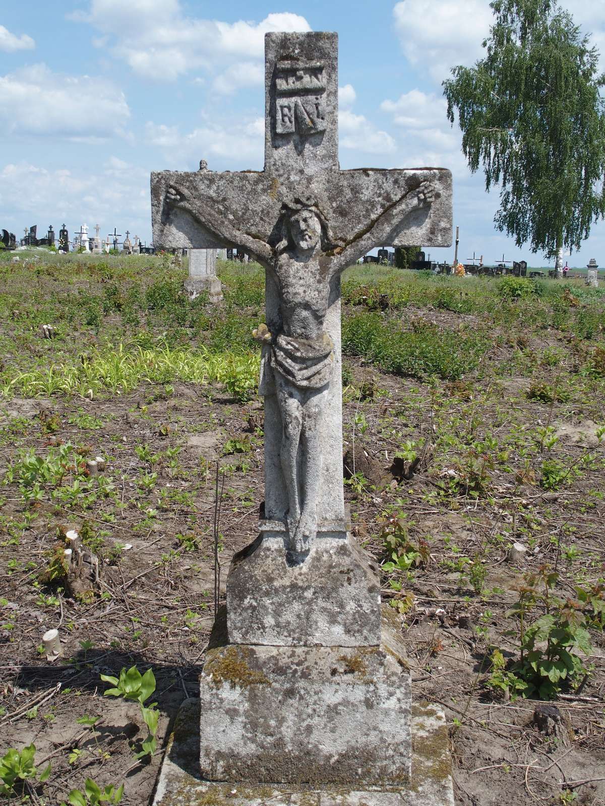 Fragment of Maria Zalewska's tombstone, Czernielow Mazowiecki cemetery, cemetery 1