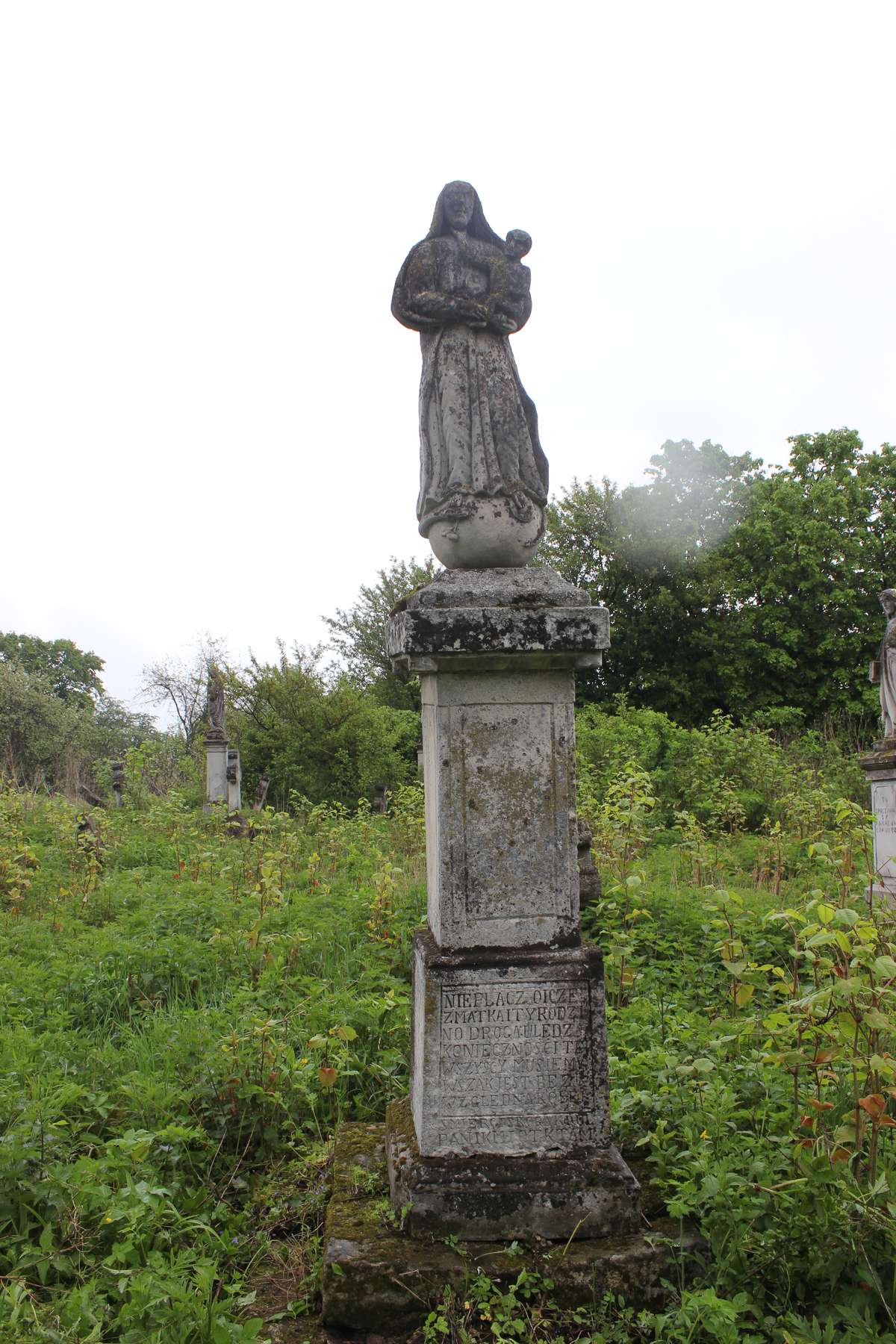 Tombstone of Cyprian Ortyński, cemetery in Oprylovce