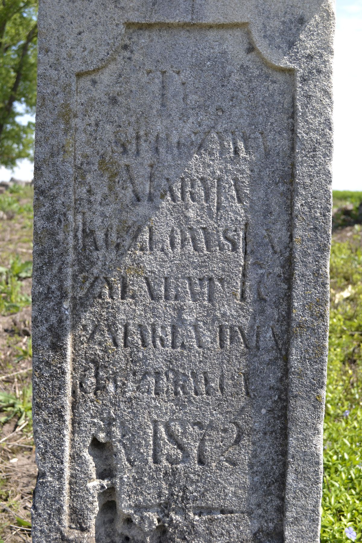 Inscription from the gravestone of Maria Kozlowska, Czernielow Mazowiecki cemetery, cemetery 1
