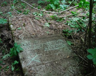 Nagrobek Agnieszki Duhy i Antoniego N.N, cmentarz w Petrykowie