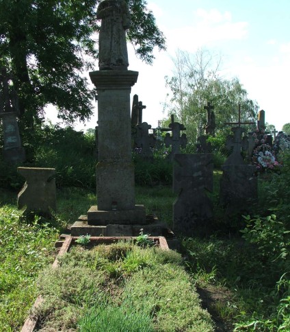 Nagrobek Franciszka Szczepaniszena, cmentarz w Zaściance