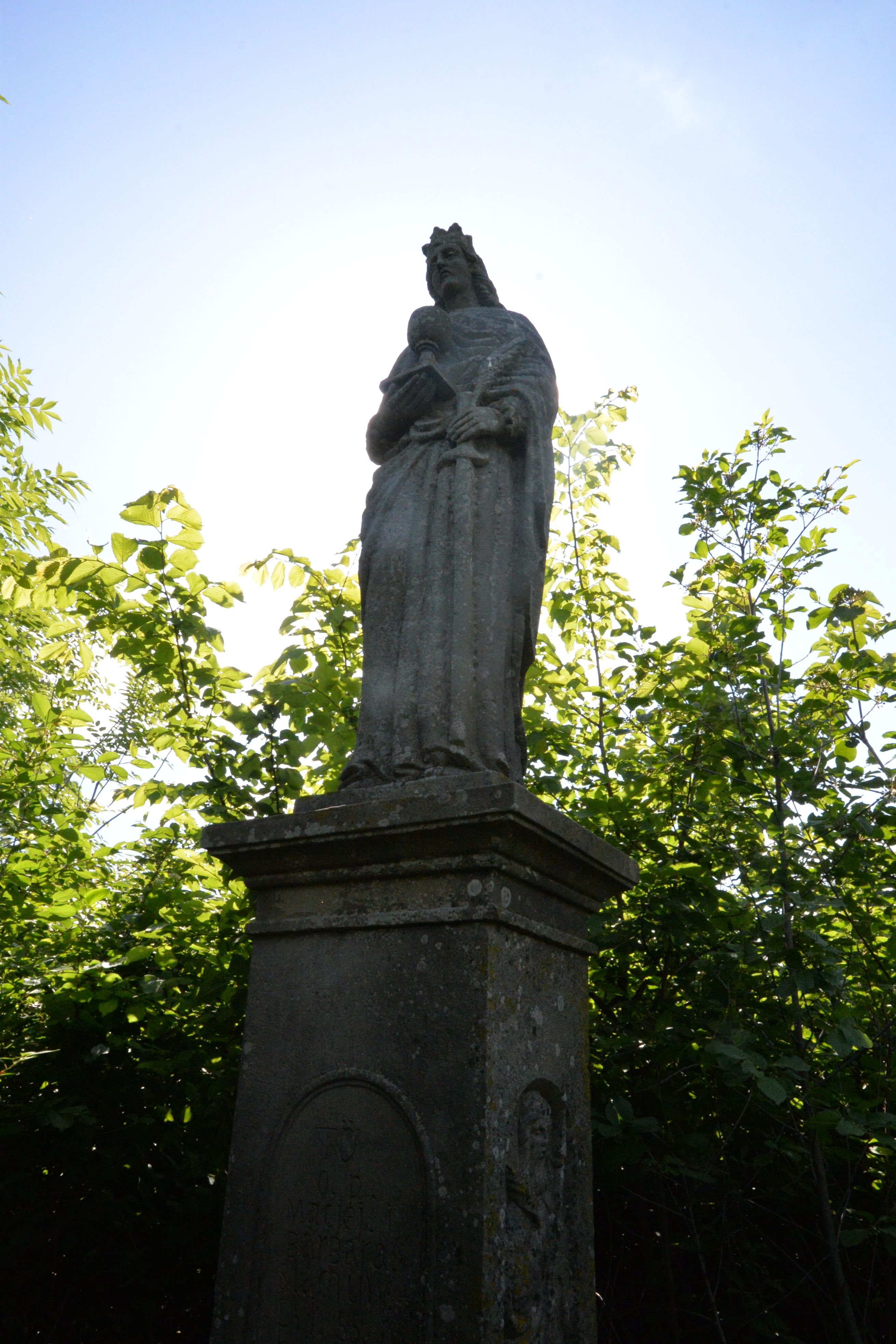 Tombstone of Barbara and Maciej Stach, cemetery in Zaścianka