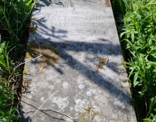 Nagrobek Anny Kańczuk, cmentarz w Zaściance