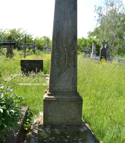 Nagrobek Józefa Zająca, cmentarz w Zaściance