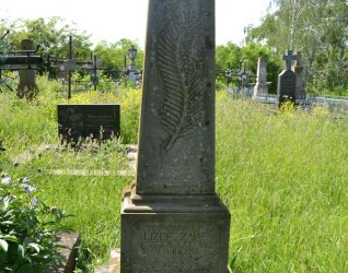 Nagrobek Józefa Zająca, cmentarz w Zaściance