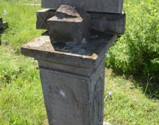 Nagrobek Jana Szaniuka, cmentarz w Zaściance