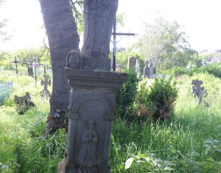 Nagrobek Jewdochy Carpowicza, cmentarz w Zaściance