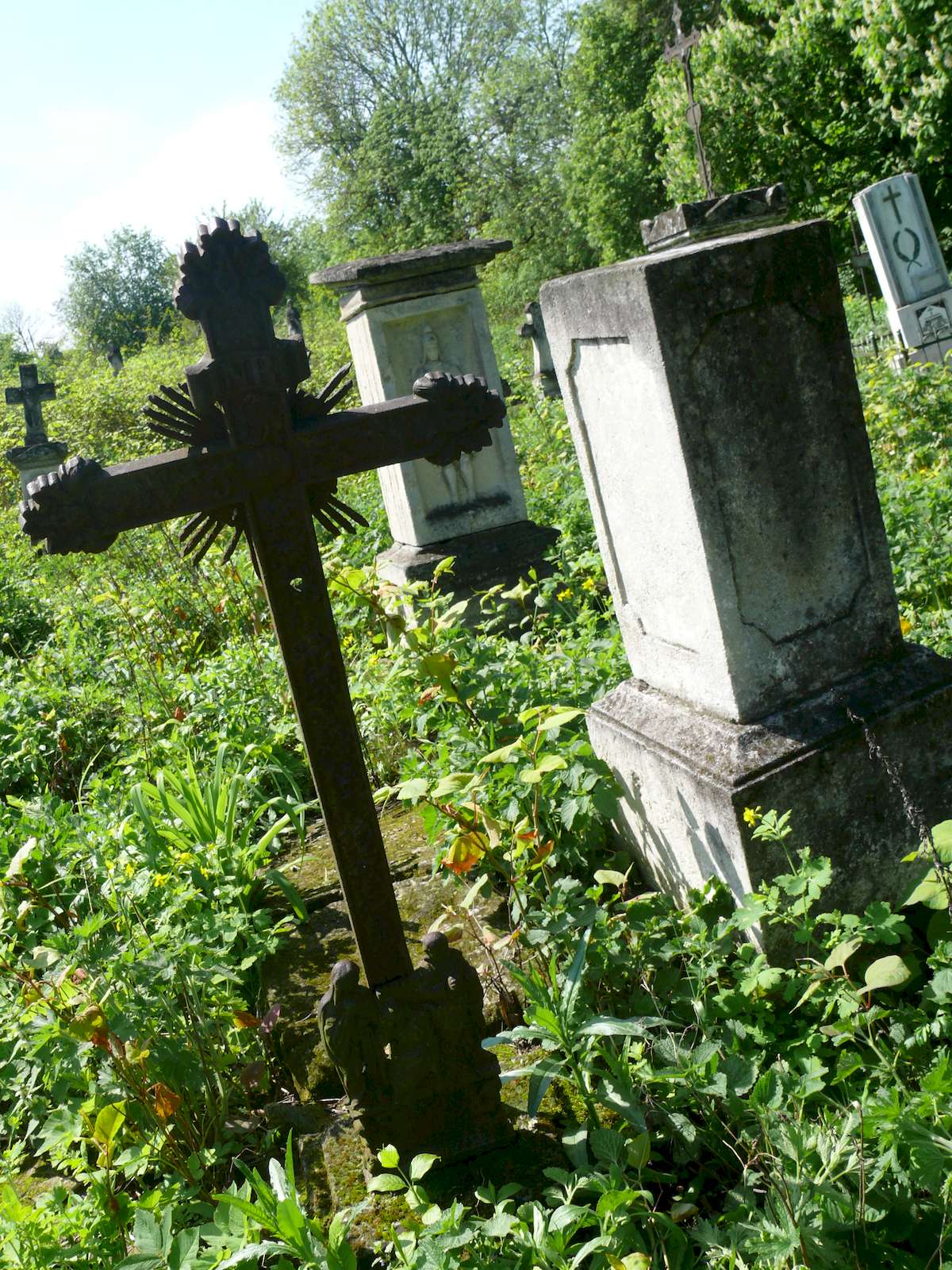 Tombstone of Anna Rogalska, cemetery in Oprylovce