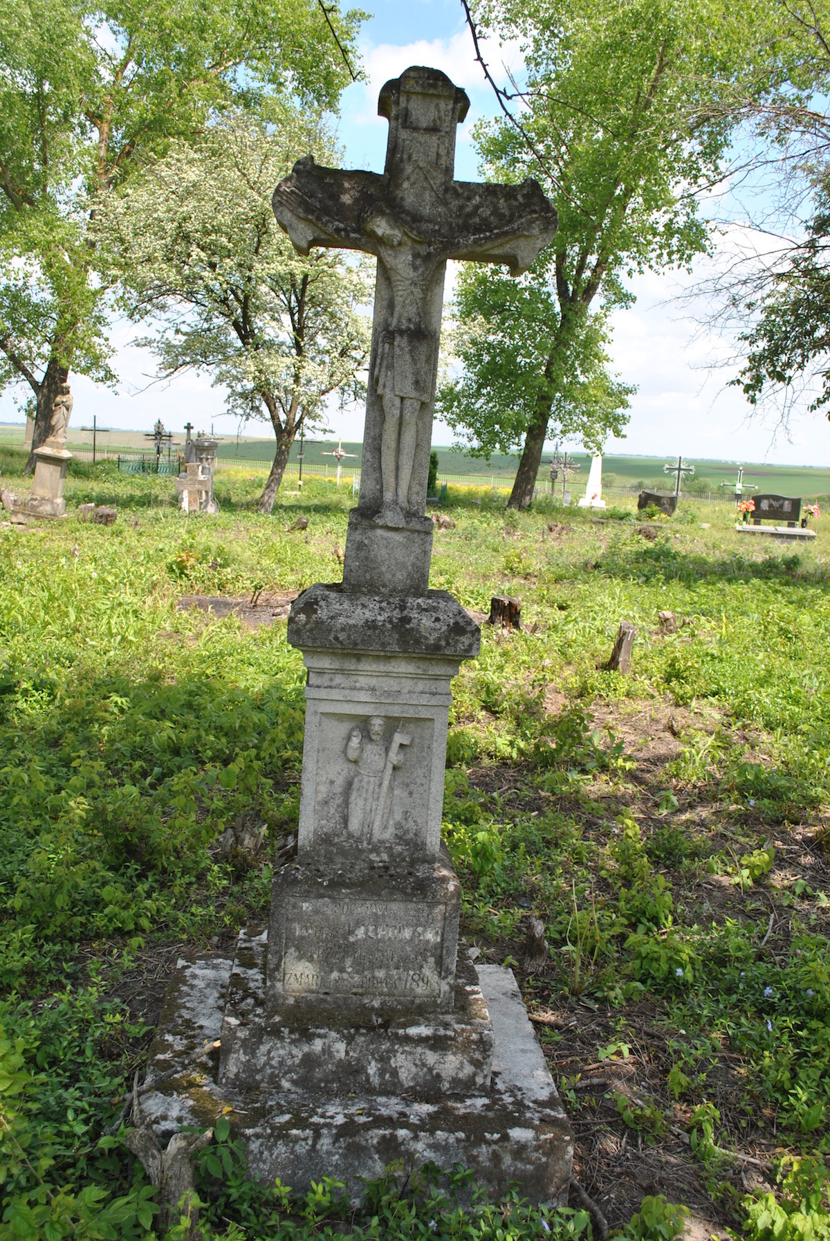 Tombstone of Tomasz Lachowski, Czernielow Mazowiecki cemetery, cemetery 1