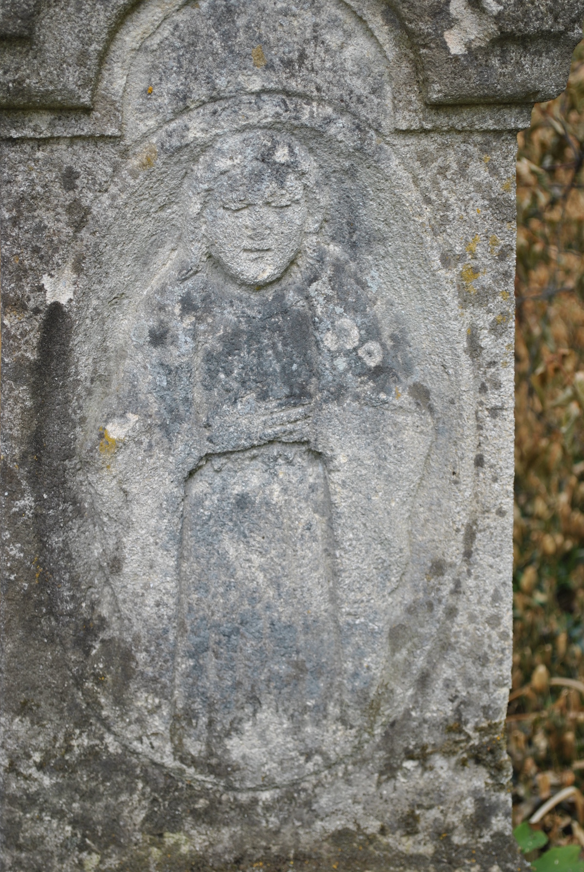 Detail of tombstone of Wojciech Zgura, Czernielow Mazowiecki cemetery, cemetery 1