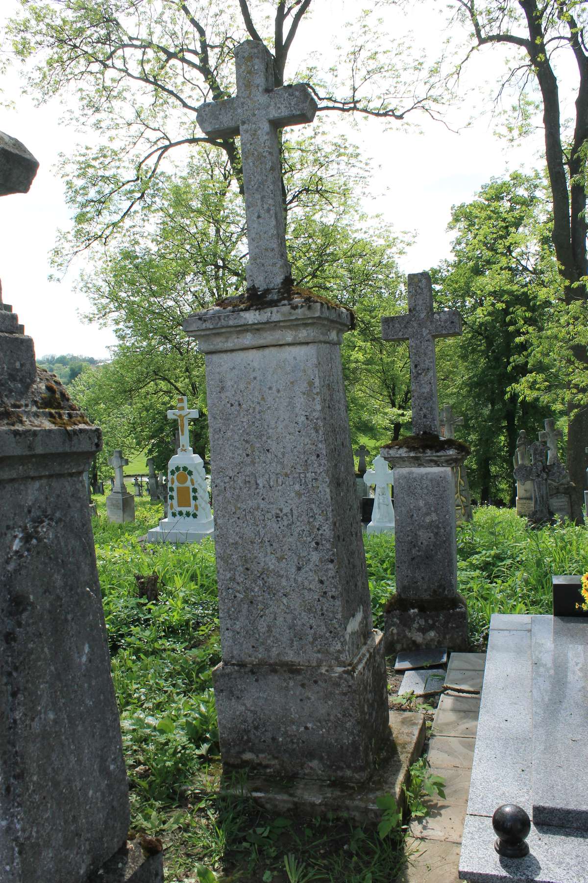 Tombstone of Jan Freindorf, Chernivtsi cemetery, 2019