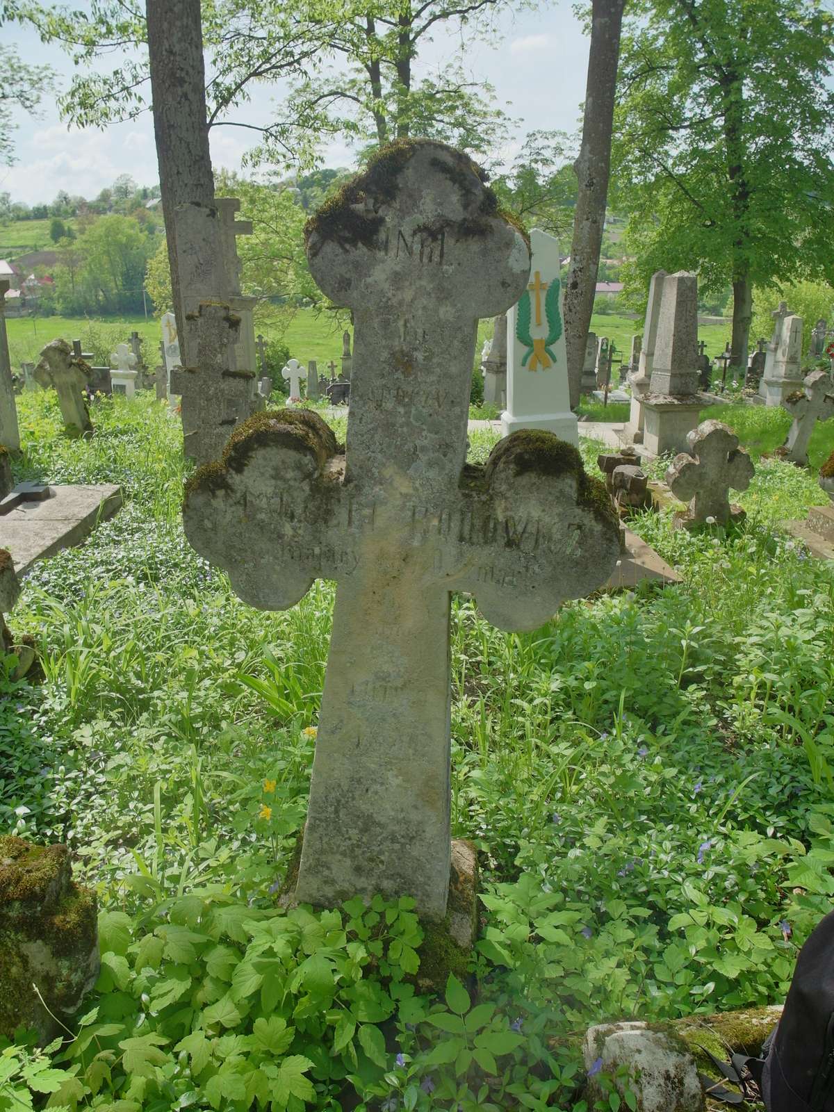 Tombstone of Marceli Rodovich, Chernichovtsi cemetery, 2019