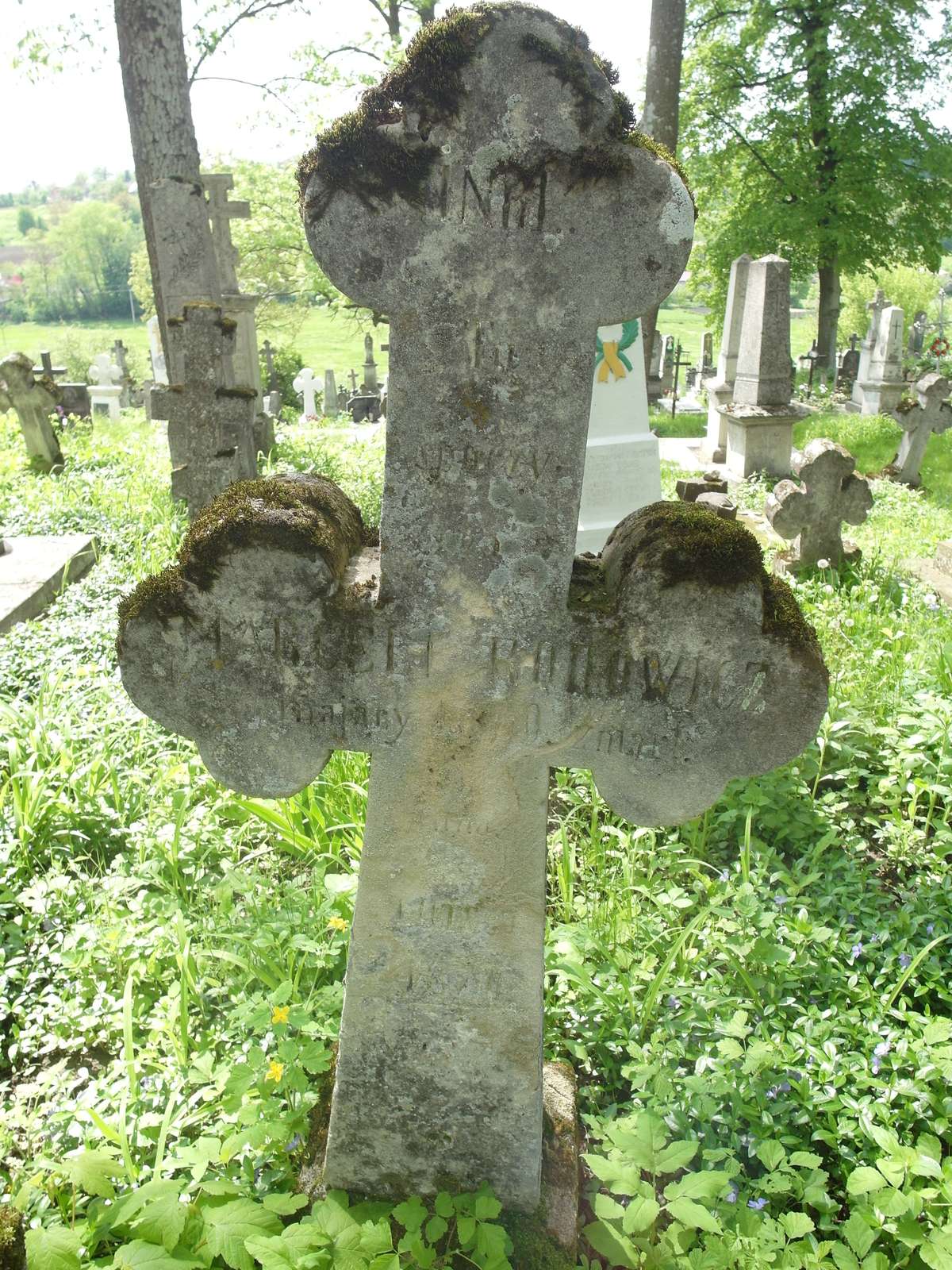 Tombstone of Marceli Rodovich, Chernichovtsi cemetery, 2019