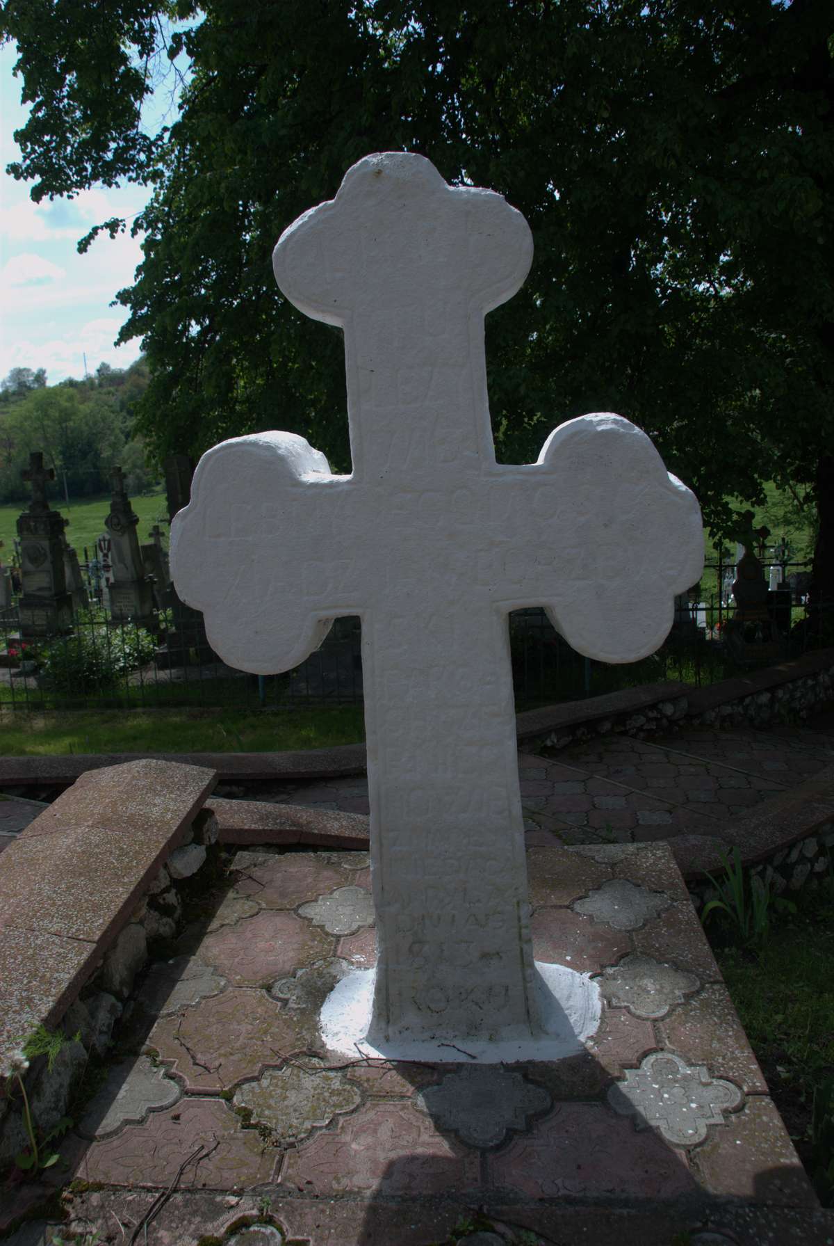 Tombstone of Jan Bożewski, Chernihivtsi cemetery, 2019