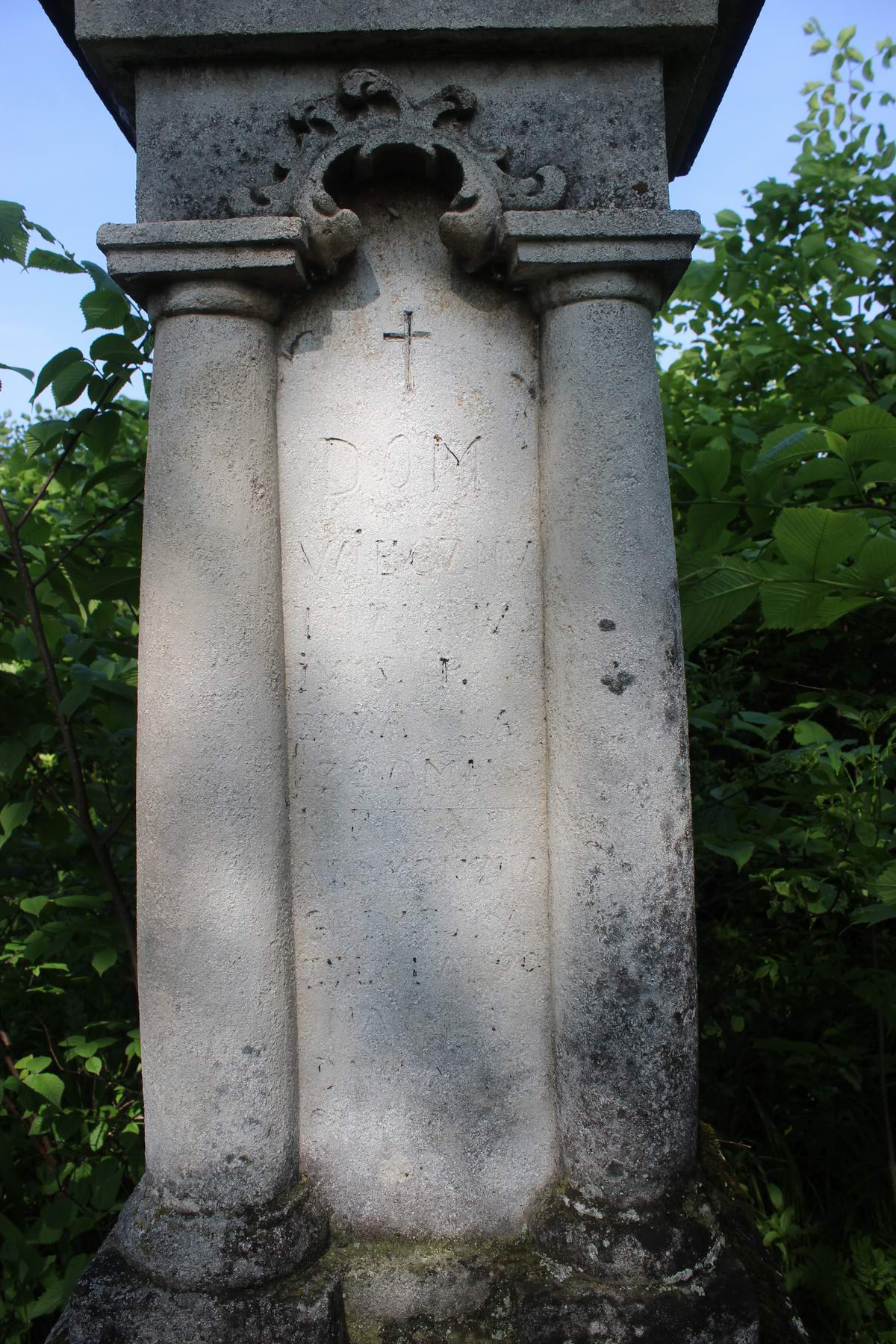 Inscription from the gravestone of Zuzanna Gudleska, cemetery in Lubianki Niższy, 2019