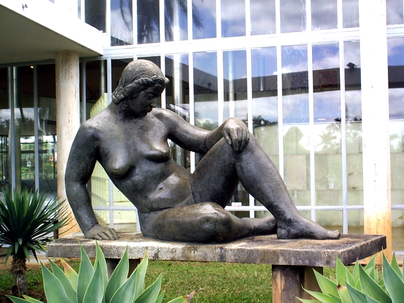 Statue of Carmela de Pampulha, by August Zamoyski, Belo Horizonte, Brazil