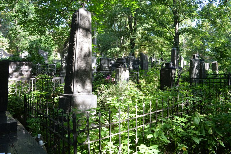 Nagrobek Celiny Sniechowskiej, cmentarz Bajkowa w Kijowie, stan z 2021.
