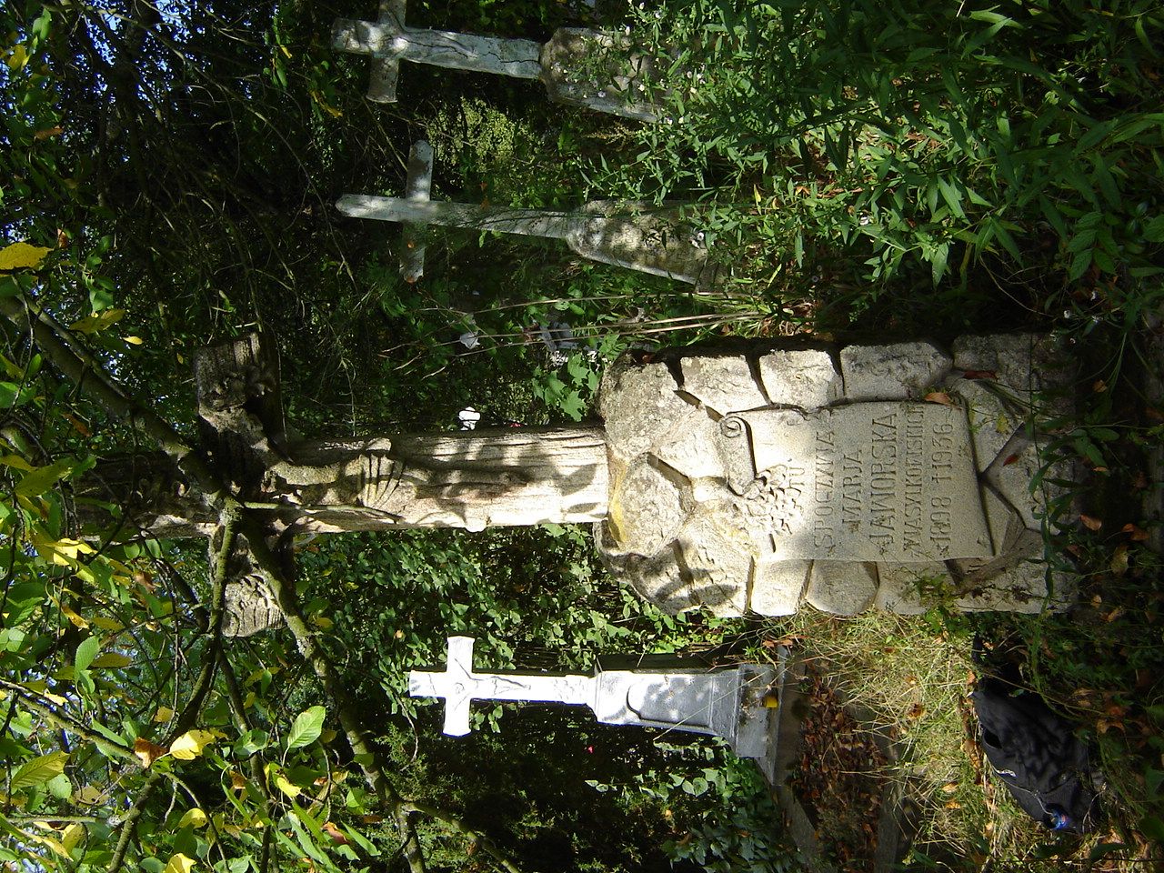 Nagrobek Marii Jaworskiej, cmentarz w Koropcu