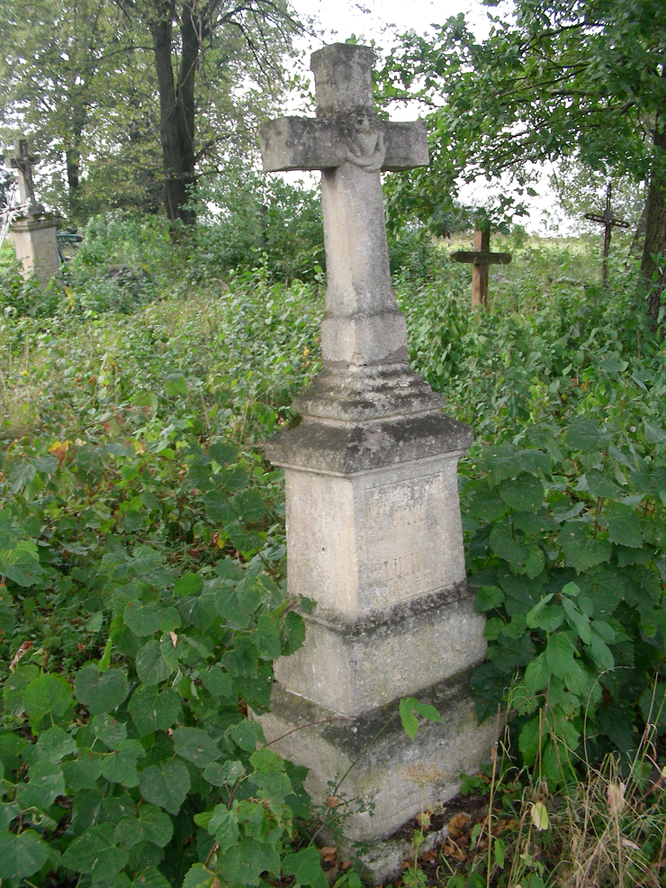 Tombstone of Jan Luzny, cemetery in Krynica (Korostatyń), as of 2007.