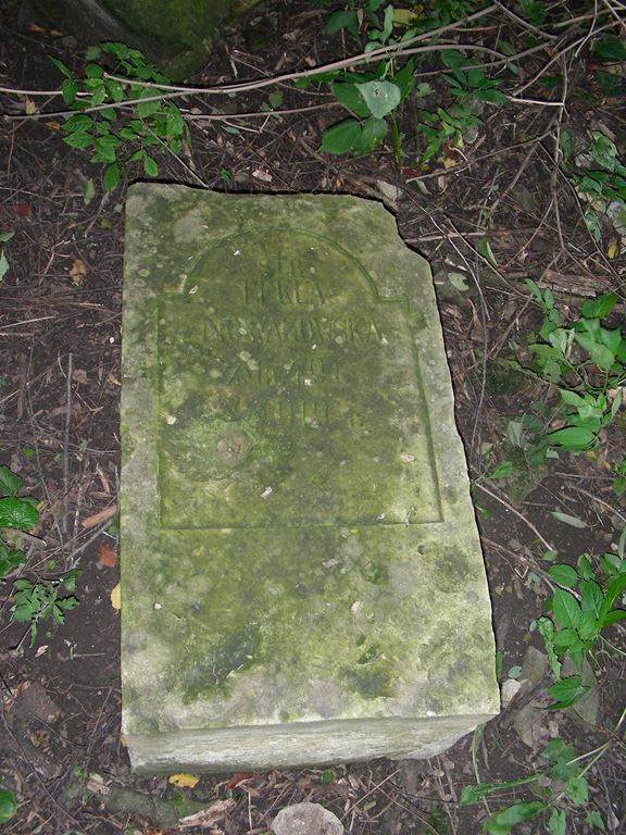 Tombstone of Tekla Nowakowska, cemetery in Dobropol, state from 2006