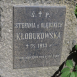 Photo montrant Tombstone of Stefania Kłobukowska