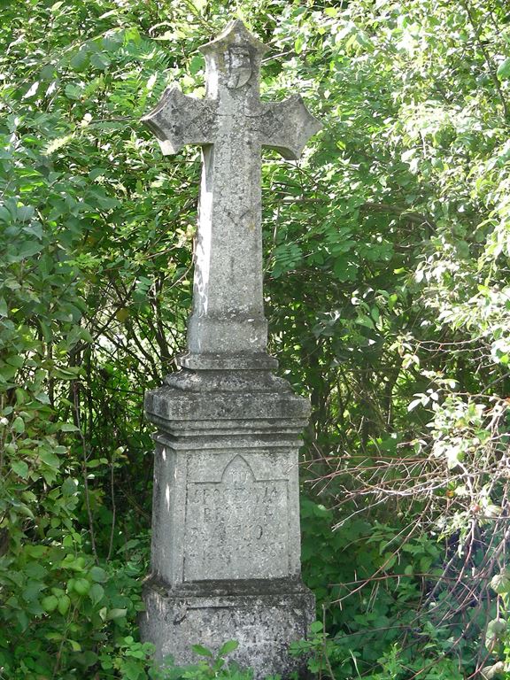 Gravestone of Brigid and Karol Blaszkow, cemetery in Bielawince, state from 2006