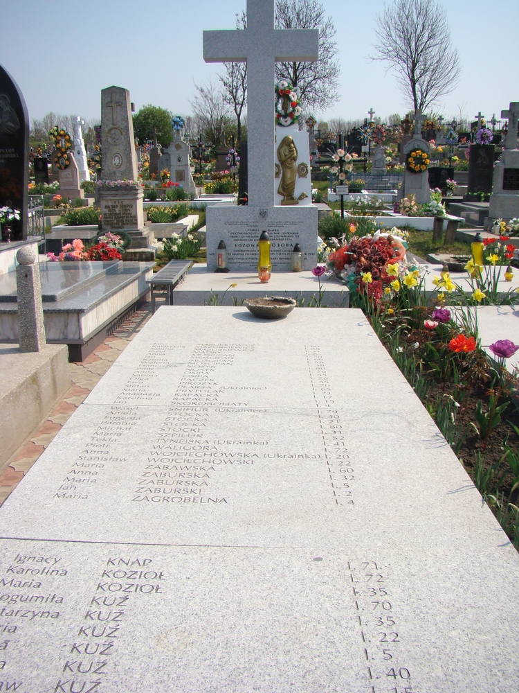 Grave of the victims of the Ukrainian Insurgent Army (UPA) murdered in the village of Łozowa