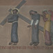 Fotografia przedstawiająca \"Stations of the Cross\" by Jan Lambert-Rucki in the church of Sainte-Therèse in Boulogne-Billancourt