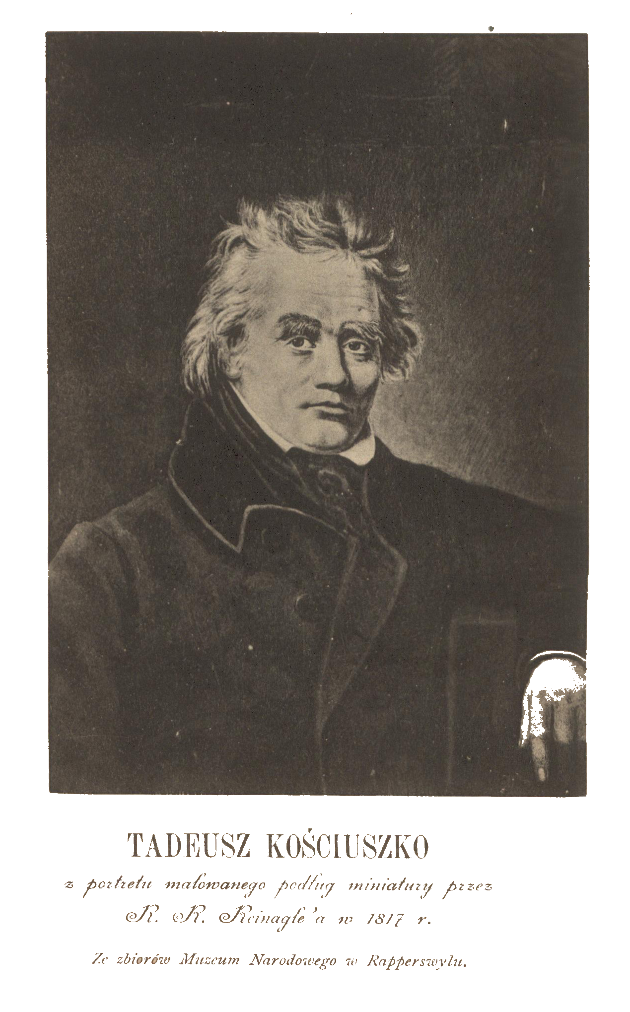 Kosciuszko Room - reproduction of a portrait of Tadusz Kosciuszko painted on the basis of a miniature by Ramsay Richard Reingle