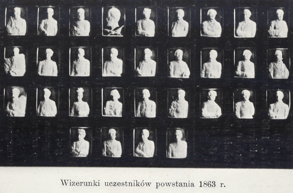 Portrait Room - reproductions of Bianchini cameos depicting images of participants in the 1863 uprising.