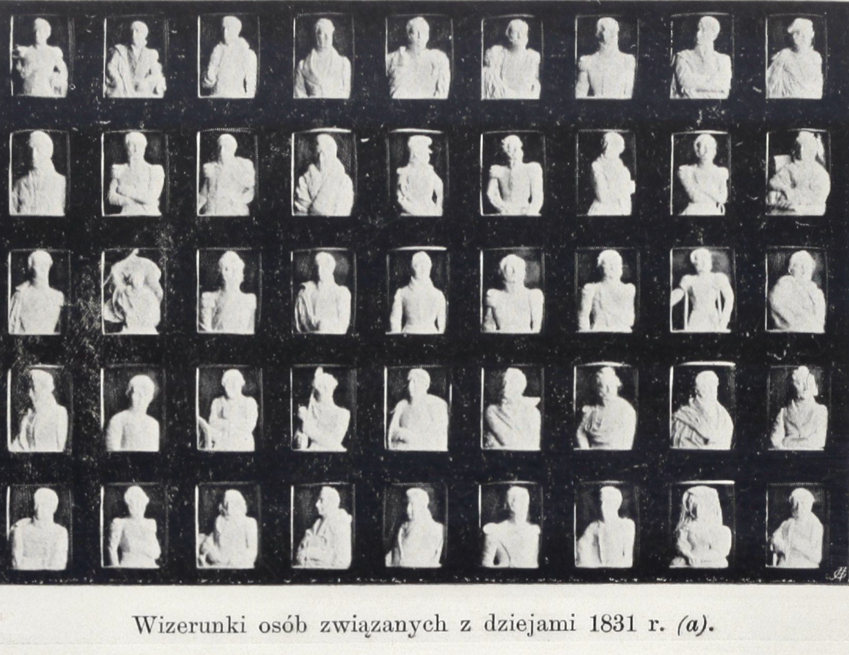 Portrait Room - reproductions of Bianchini cameos depicting images of people connected with the history of 1831.