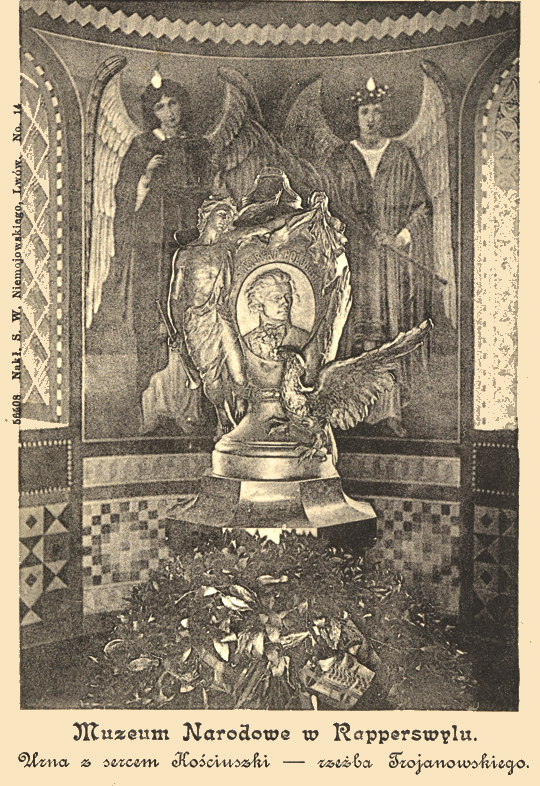 Kościuszko Mausoleum - Urn with the Heart of Kościuszko (sculpture by Trojanowski)