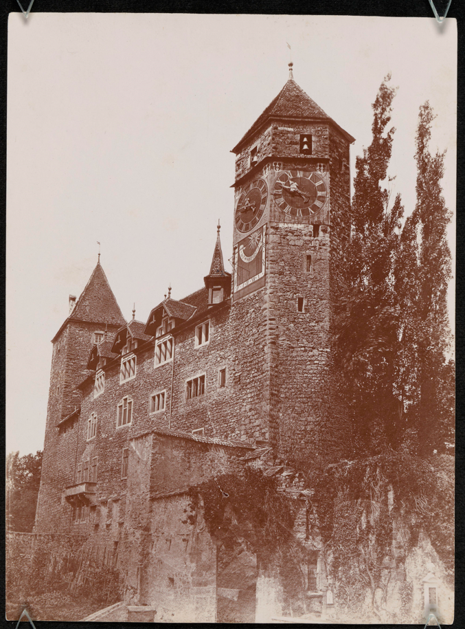 Fotografia przedstawiająca zamek w Rapperswilu, ok. 1895 r.