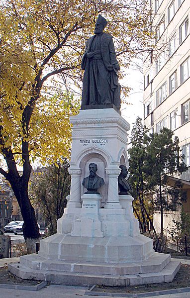 Vladimir Hegel, monument to Dinicu Golescu, Bucharest, 1908