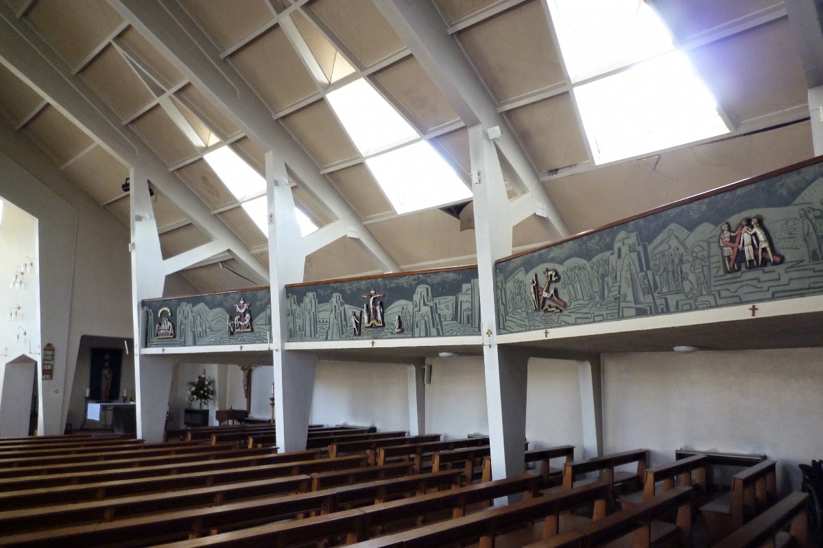 Adam Kossowski, seria „Droga Krzyżowa”, 1959, kościół Saint Francis, Cardiff, Walia