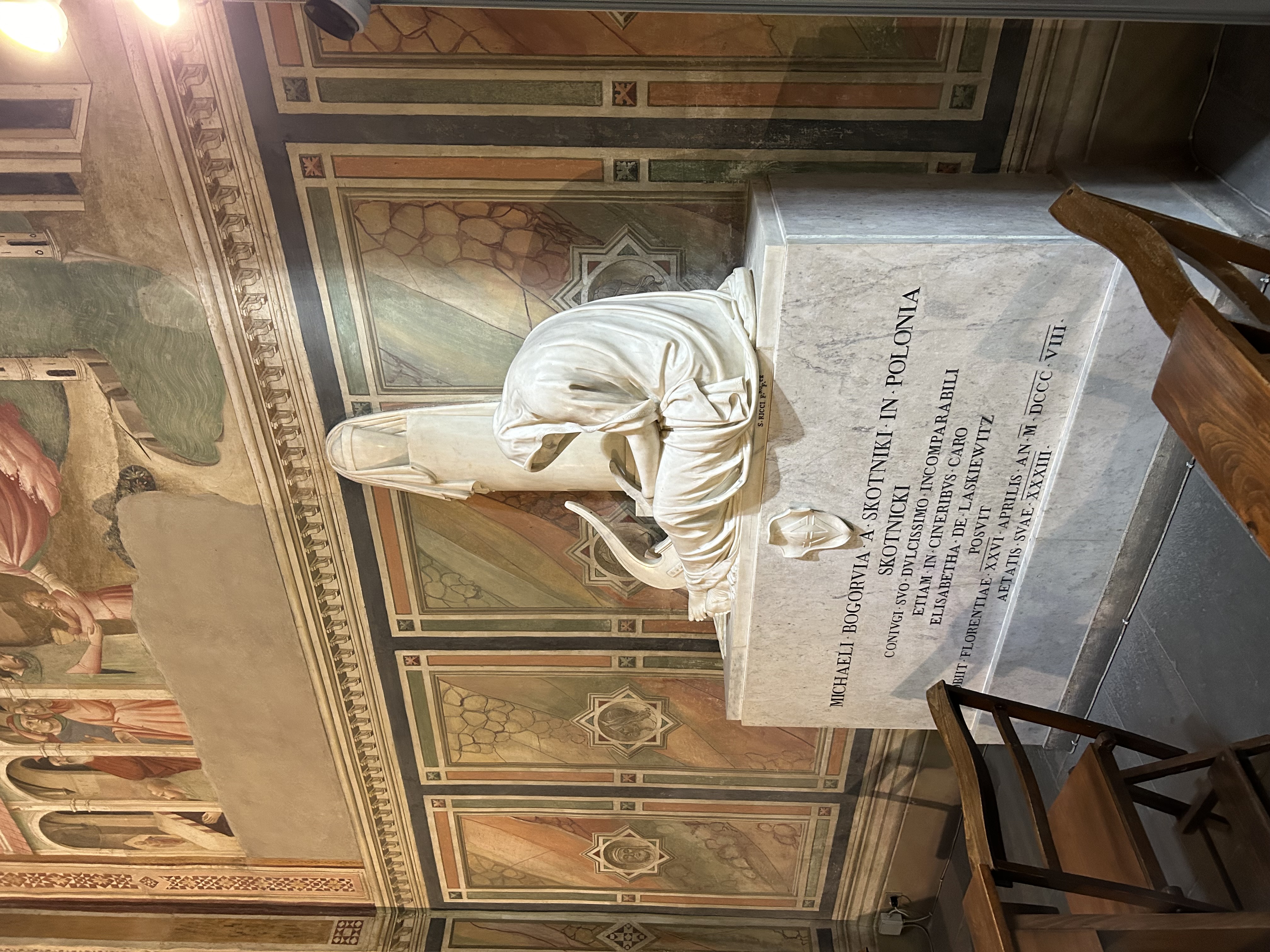 Fotografia przedstawiająca Tombstone of painter Michal Bogor Skotnicki in Florence