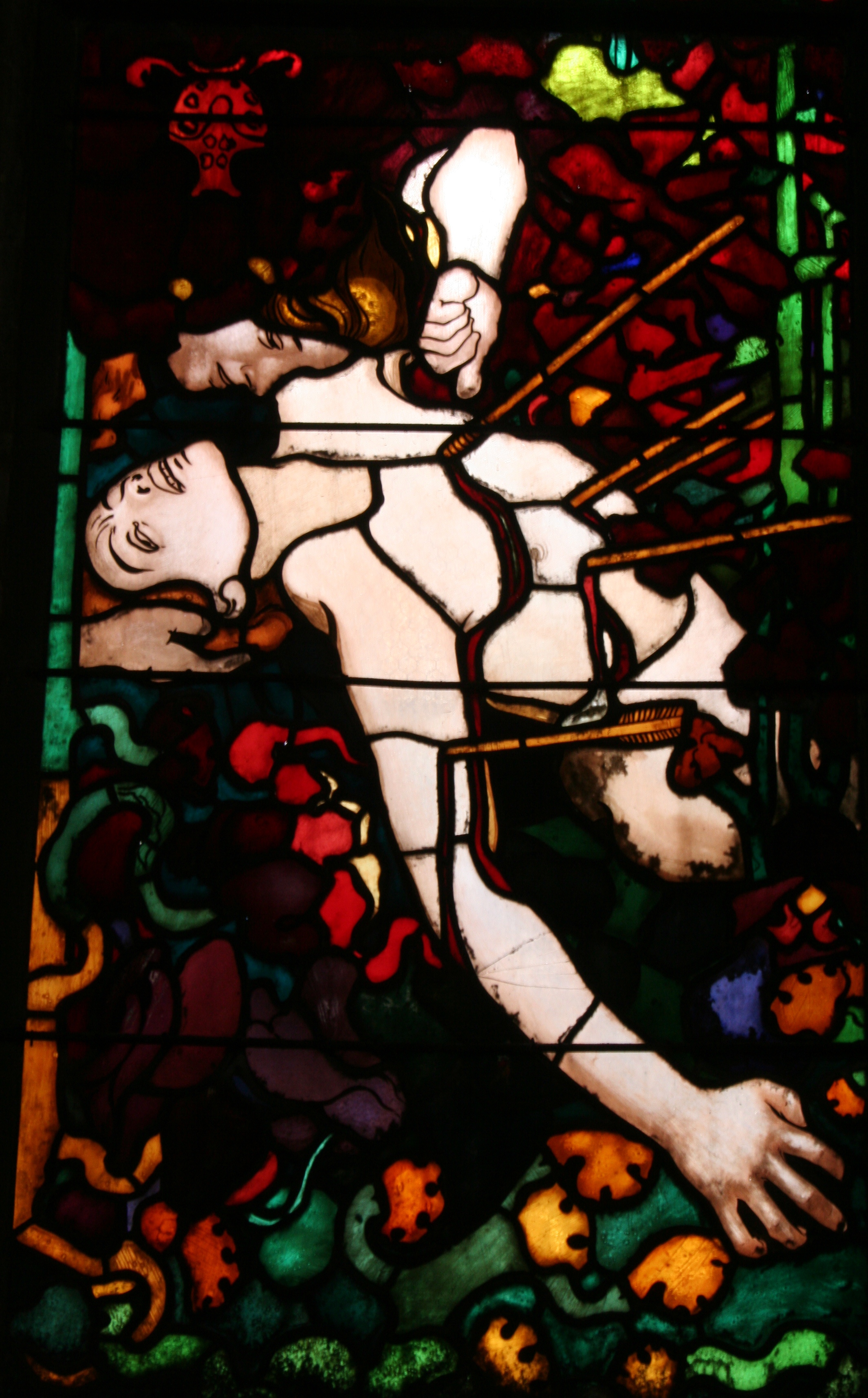 Photo montrant Joseph Mehoffer\'s stained glass ensemble in Freiburg