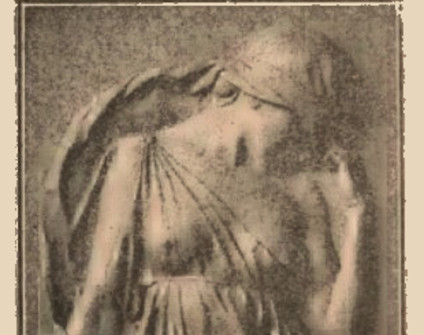 Hendrik Joos, płaskorzeźba z nagrobka Józefa Wieniawskiego, 1913 r., cmentarz w Ixelles