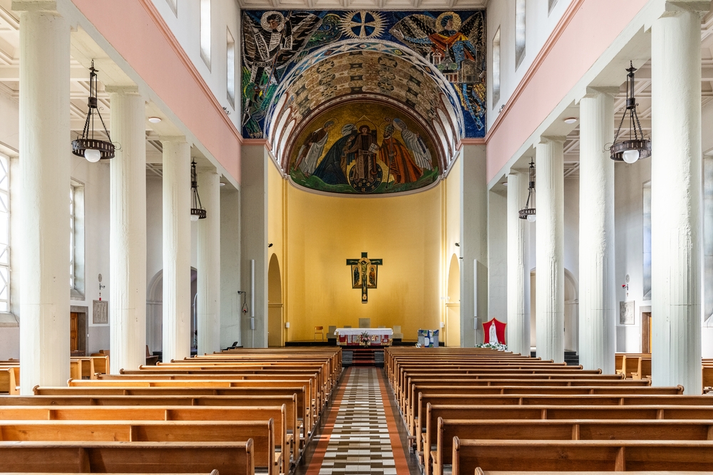 Fotografia przedstawiająca Mozaiki Saint-François de Sales w Genewie