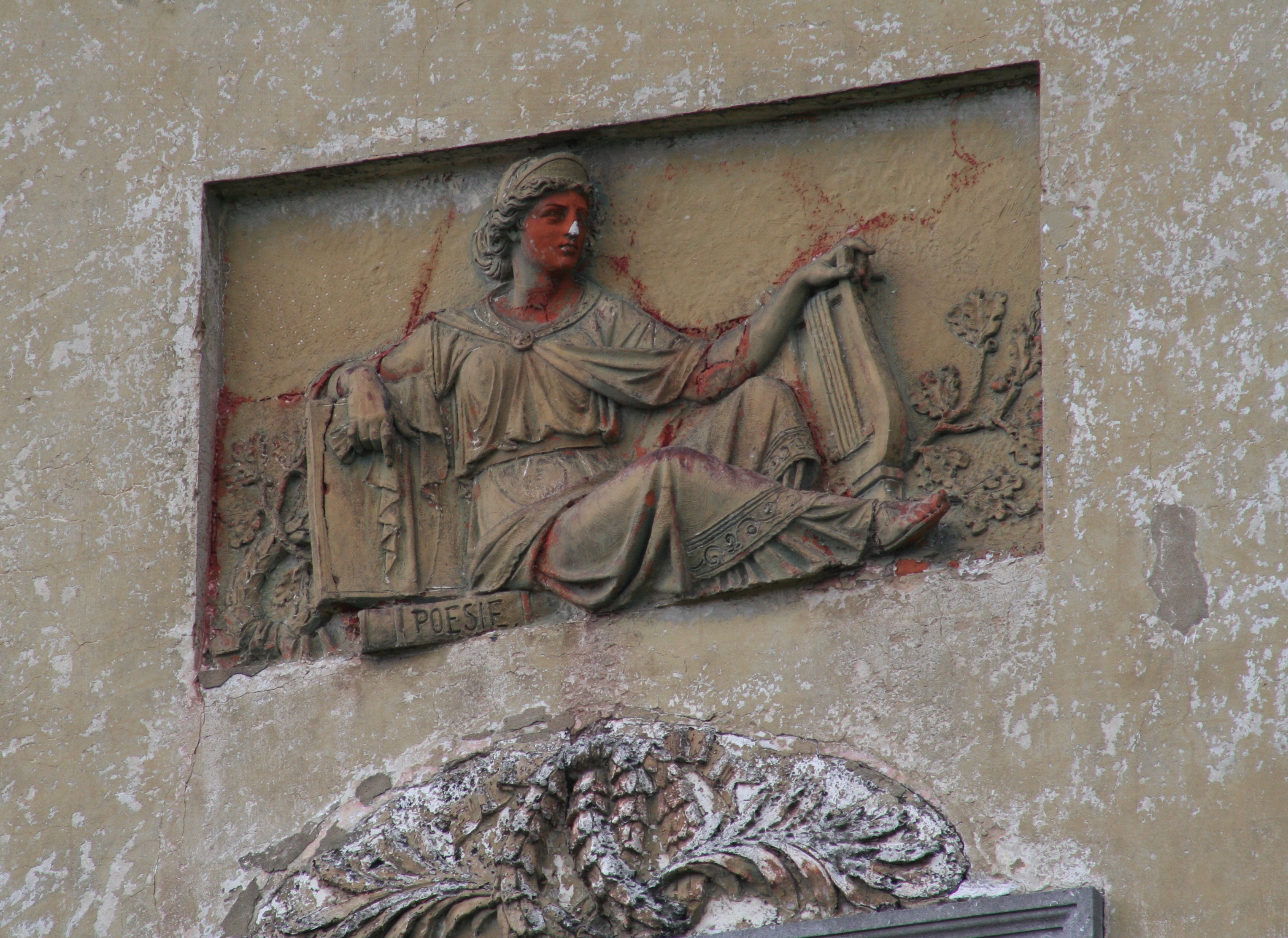 Fotografia przedstawiająca Façade decoration of the Servais family house in Halle