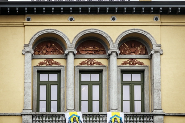 Fotografia przedstawiająca Dekoracja elewacji domu rodziny Servais w Halle