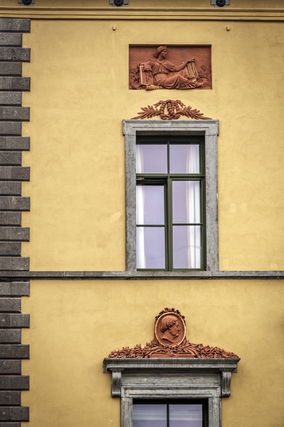 Fotografia przedstawiająca Dekoracja elewacji domu rodziny Servais w Halle