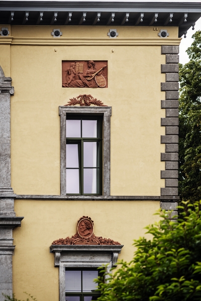Fotografia przedstawiająca Dekoracja elewacji domu rodziny Servais w Halle